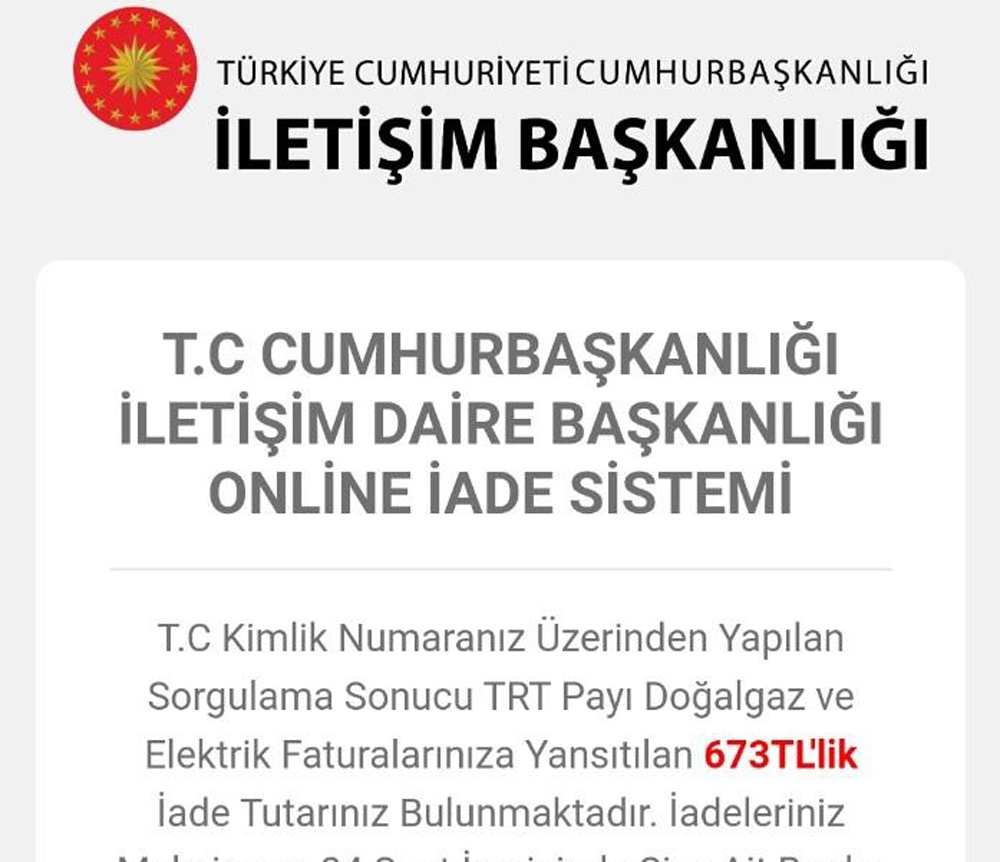 Cumhurbaşkanlığı Logosu İle Dolandırıcılık