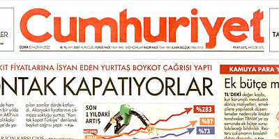 Cumhuriyet Gazetesi önce İyi Parti'yi tehdit etti sonra da 