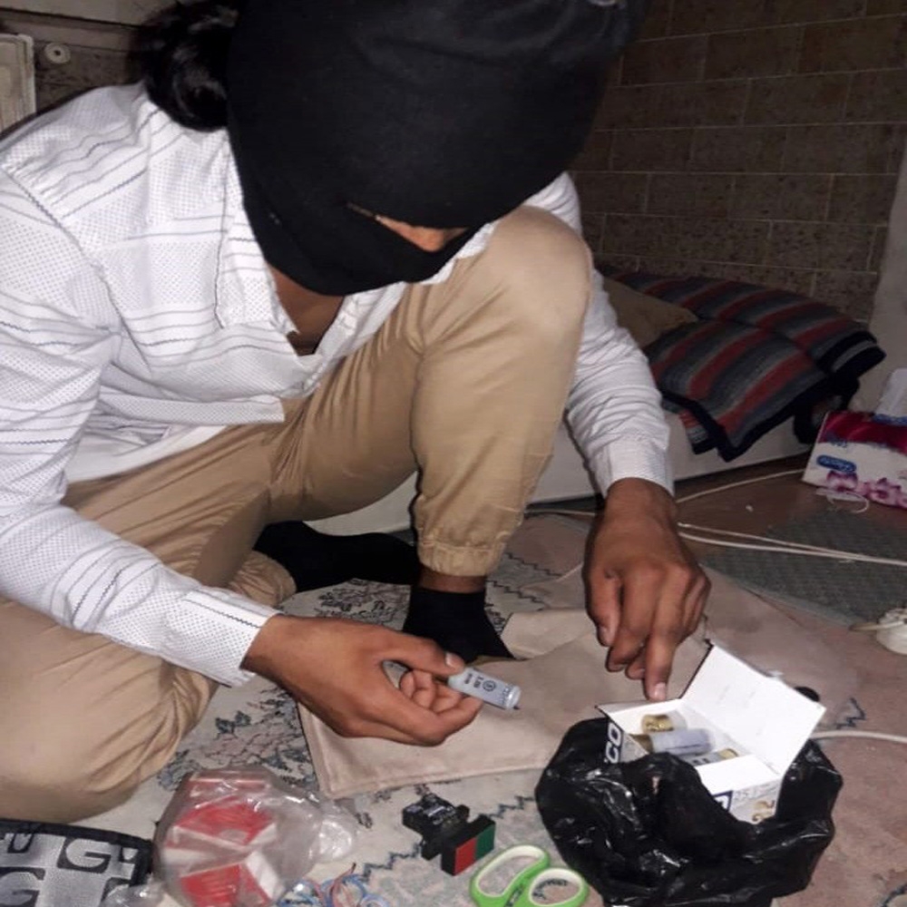 DEAŞ şüphelisinin bomba hazırlığı