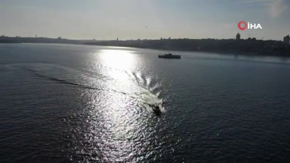 Deniz polisinden drone ile korona virüs denetimi