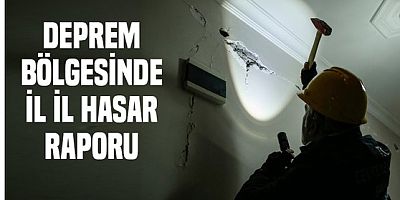 Deprem bölgesinde İl il hasar tablosu