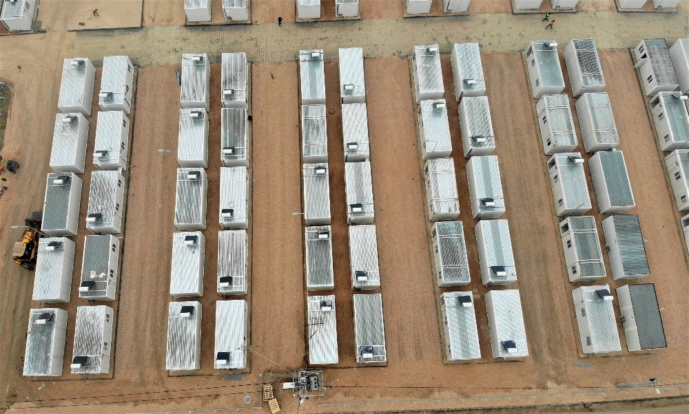 Deprem bölgesinde konteyner kent kurulumları son aşamaya geldi