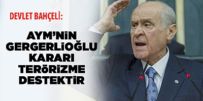 Devlet Bahçeli: AYM'nin Gergerlioğlu kararı, teröre destektir