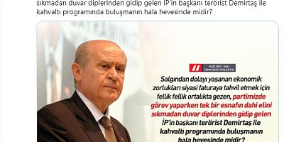 Devlet Bahçeli'den Akşener'e flaş Demirtaş sorusu