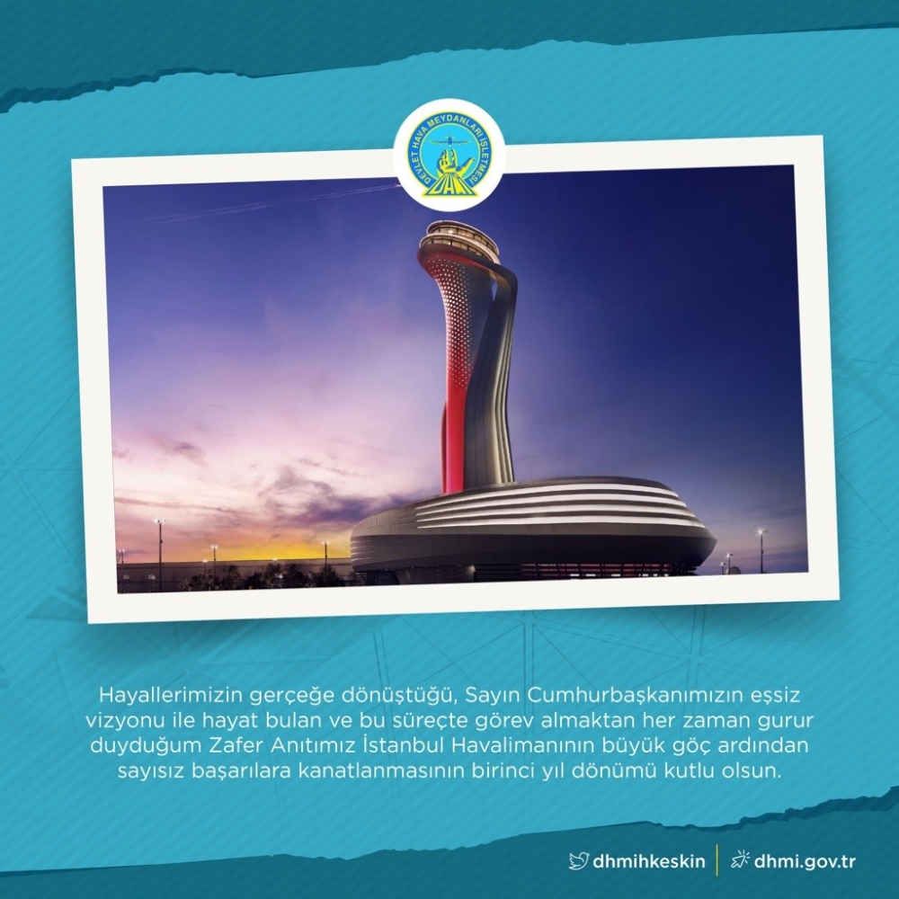 DHMİ Genel Müdürü Keskin’den İstanbul Havalimanı paylaşımı