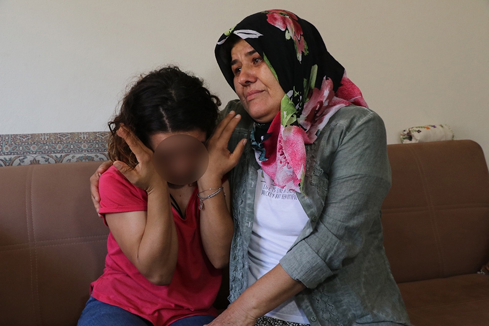 Dini nikahlı yaşadığı adamın şiddetinden kaçan Şeyma gözyaşlarıyla yardım istedi