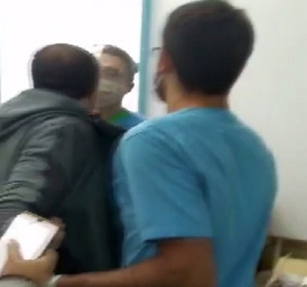 Diş kliniğini basan karı koca terör estirdi
