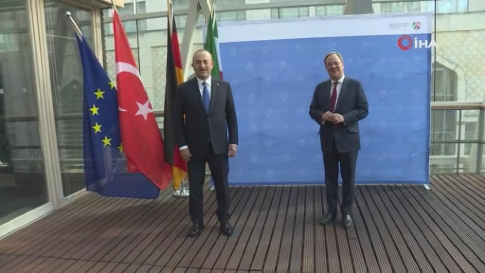 Dışişleri Bakanı Çavuşoğlu, Hristiyan Demokrat Parti Genel Başkanı Laschet ile görüştü