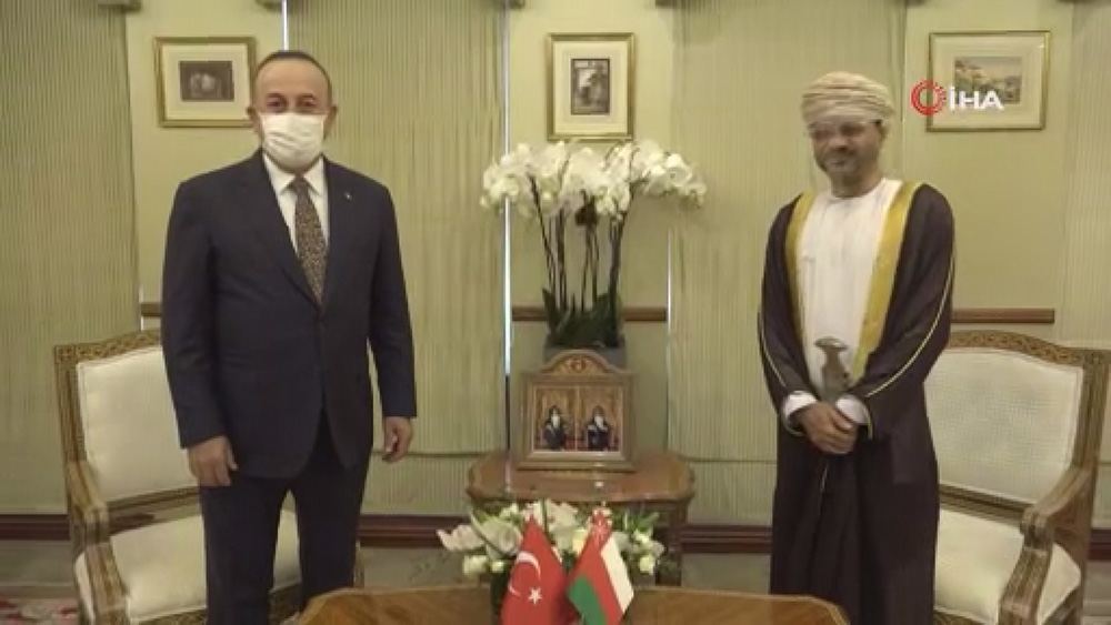Dışişleri Bakanı Çavuşoğlu, Ummanlı mevkidaşı Busaidi ile görüştü