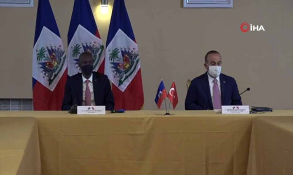 Dışişleri Bakanı Çavuşoğlu ve Haiti Devlet Başkanı Moise heyetler arası görüşme gerçekleştirdi