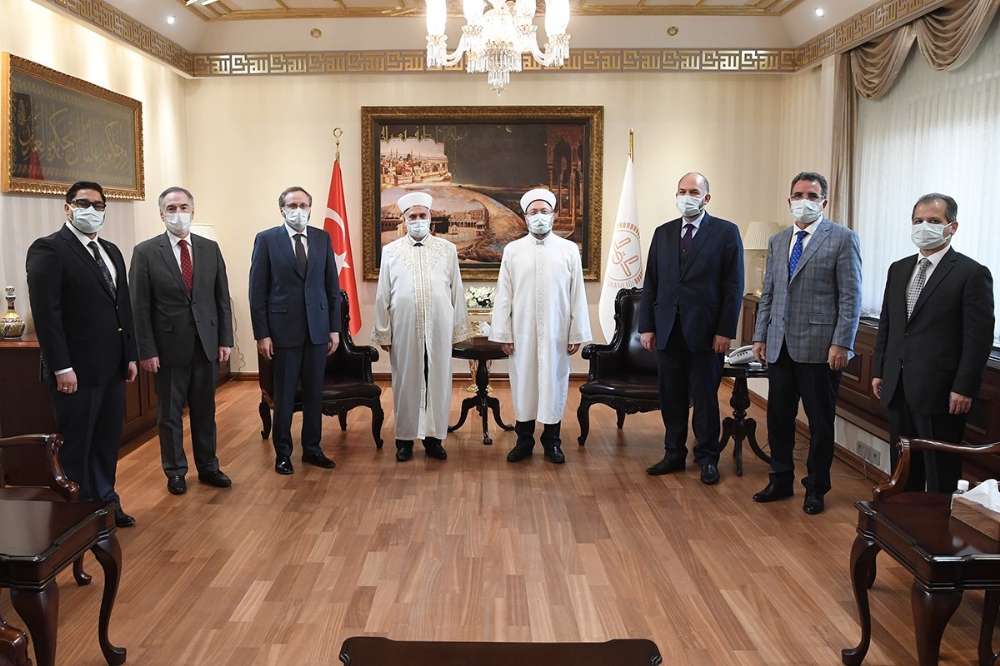 Diyanet İşleri Başkanı Erbaş, Bulgaristan Başmüftüsü’nü kabul etti