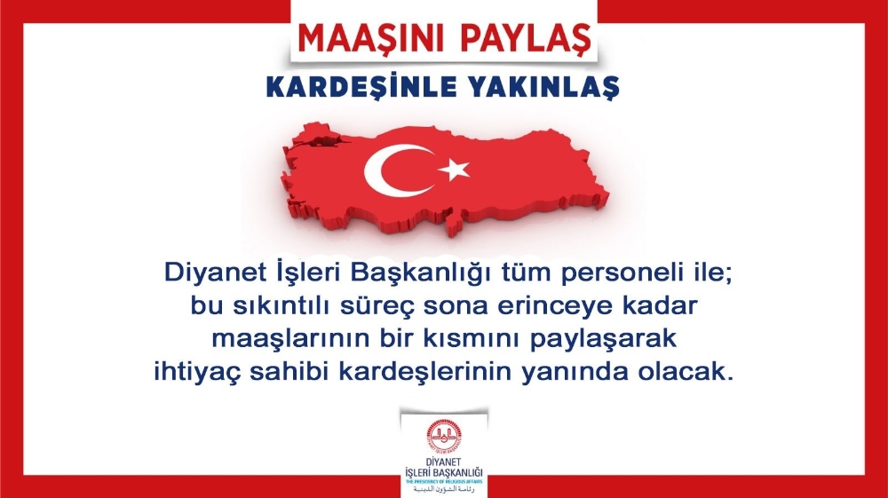 Diyanet İşleri Başkanı Erbaş’tan yardım kampanyası