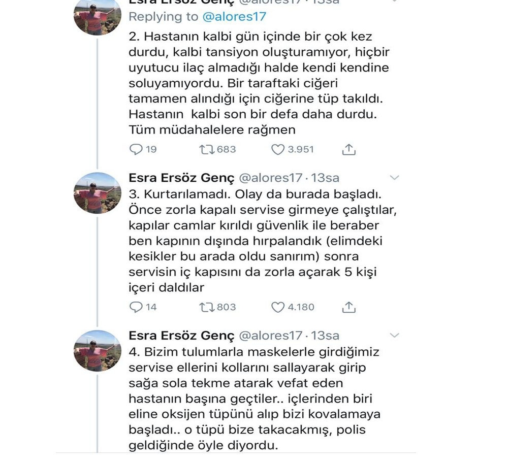 Doktoru yangın söndürme tüpü ile kovaladılar