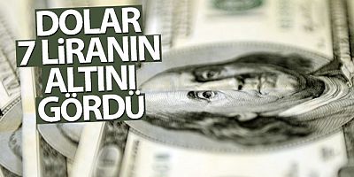 Dolar 7 liranın altını gördü