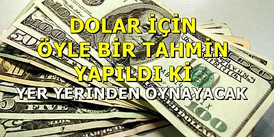 Dolar için yıl sonu ve sonrası için öyle bir tahmin yaptı ki... 
