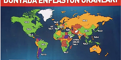 Dünya genelinde ülkelerin enflasyon oranları
