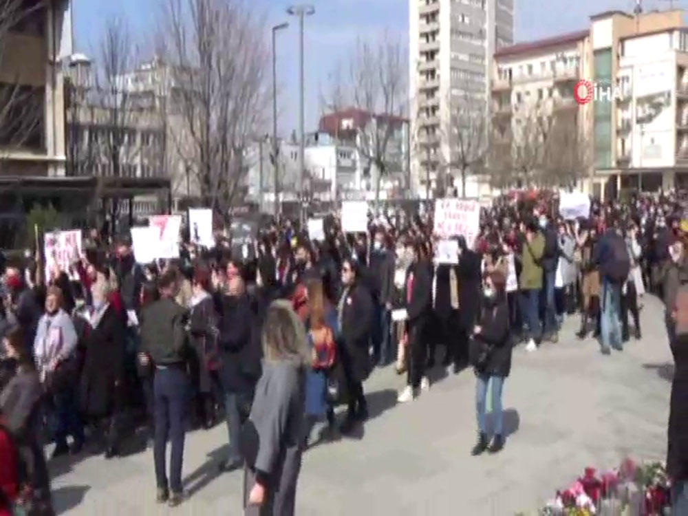 Dünya Kadınlar Günü’nde Kosovalı kadınlardan protesto