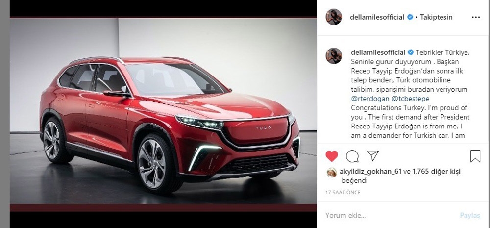 Dünyaca Ünlü Della Milesten Yerli Otomobil Siparişi