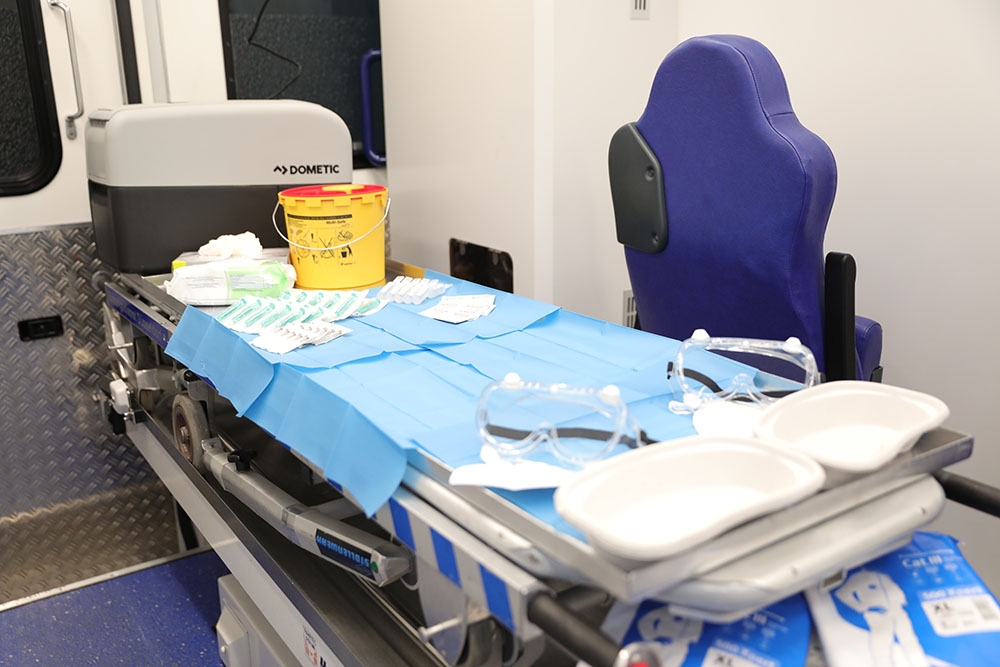 Düsseldorf’da Covid-19’a karşı aşı merkezi açıldı