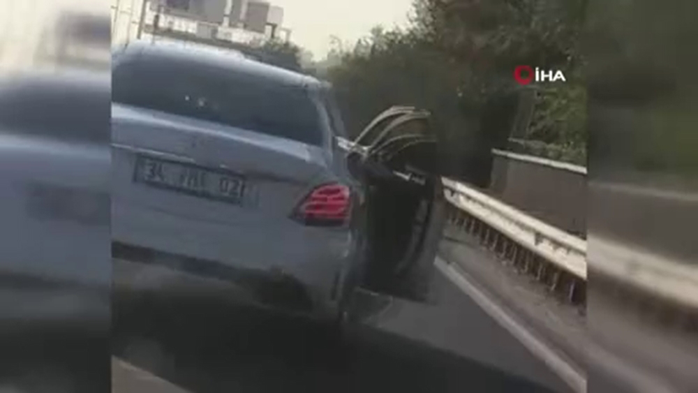 E-5’te şaşırtan manzara