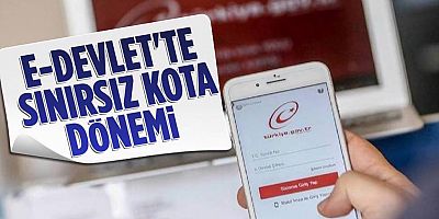e-Devlet'te kotasız dönem! Artık mobil paketten harcamayacak...