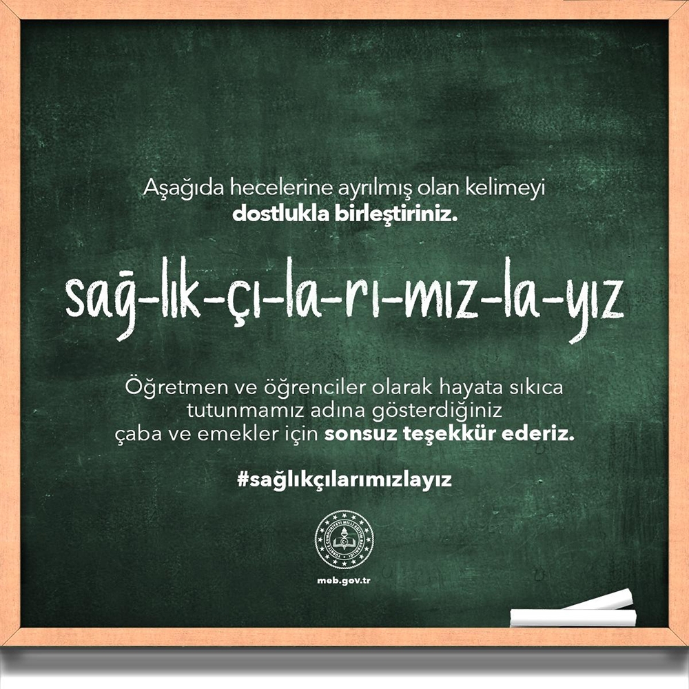 Eğitimcilerden Covid-19 mücadelesinde sağlık çalışanlarına destek