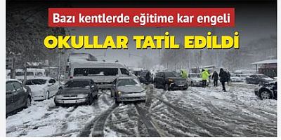 Eğitime 'kar' engeli: Birçok ilde okullar tatil! İşte eğitime ara verilen iller...