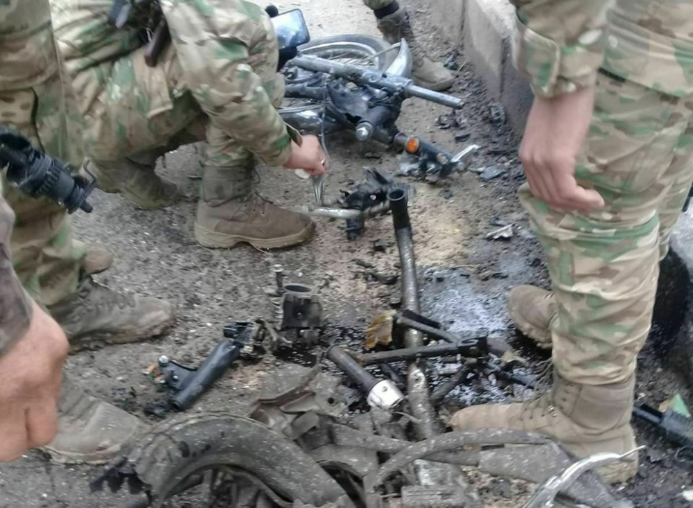 El Bab’da bomba yüklü motosiklet patladı
