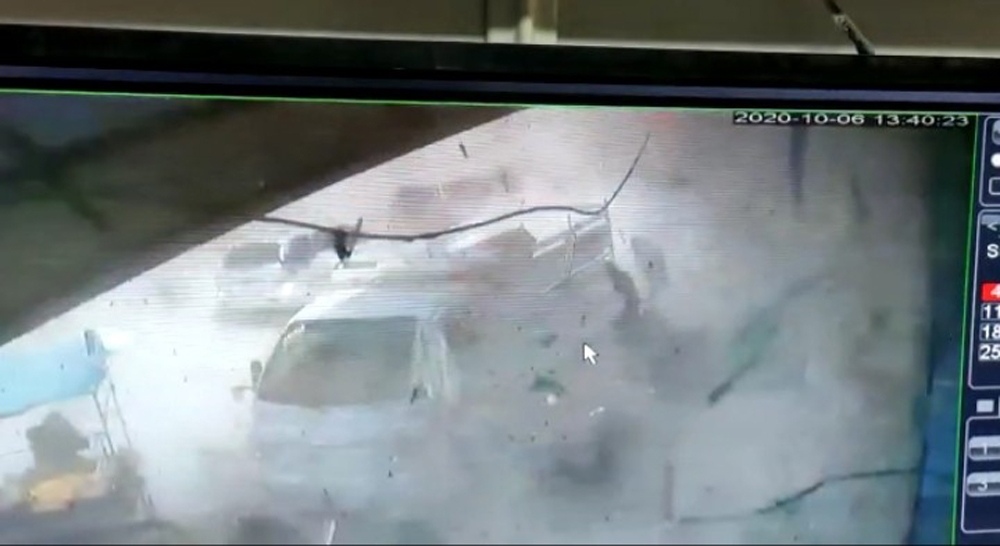 El Bab’ta patlama anı kamerada