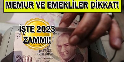 Emekli ve memur 2023 Ocak zammı için ilk rakam ortaya çıktı