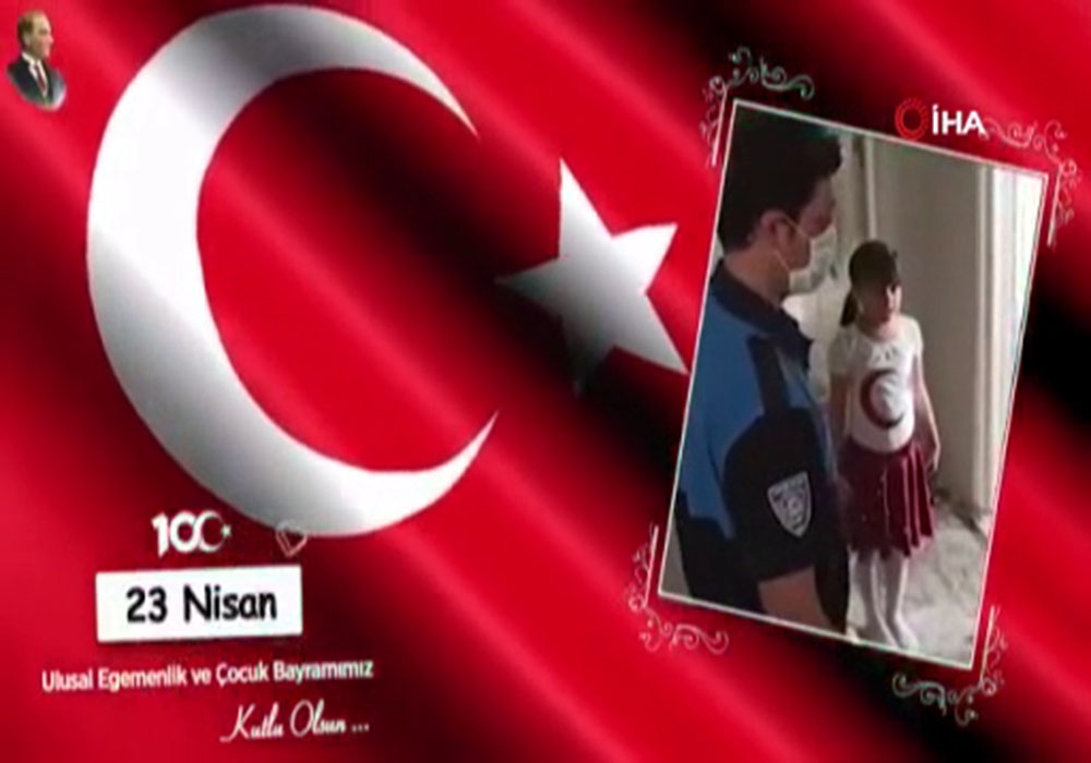Emniyet Genel Müdürlüğünden 23 Nisan Ulusal Egemenlik ve Çocuk Bayramı paylaşımı