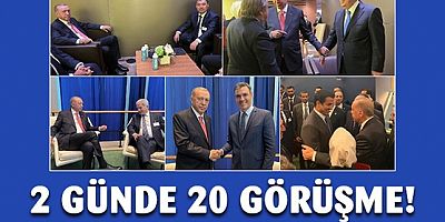Erdoğan 20 liderle bir araya geldi