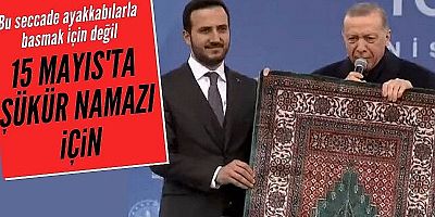 Erdoğan'a seccade hediyesi! 