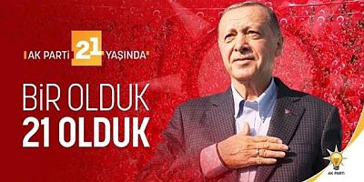 Erdoğan AK Parti'nin 21. kuruluş yıl dönümünde konuştu