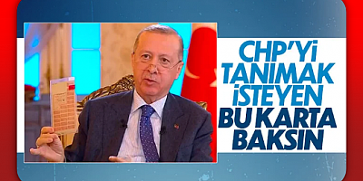 Erdoğan CHP'nin ekmek kartını gösterdi