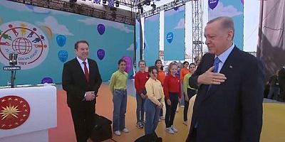 Erdoğan: Çocukların kulakları bomba sesleriyle değil, akranlarının neşeli sesleriyle çınlamalı