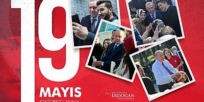 Erdoğan'dan 19 Mayıs mesajı: Geleceğinin sembolü Türkiye Yüzyılı'nı inşa ediyoruz!