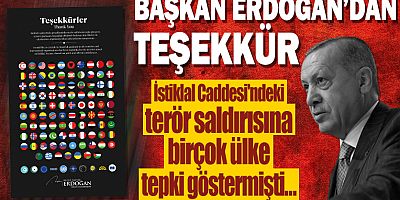 Erdoğan'dan İstiklal Caddesi'ndeki terör saldırısına ilişkin paylaşım