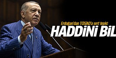 Erdoğan'dan TÜSİAD'a sert tepki: Haddini bil, sizin ağababalarınız da aynı kafadaydı
