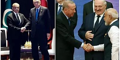 Erdoğan–Modi tokalaşması Hint basını manşetlerinde... Barış sinyali mi?