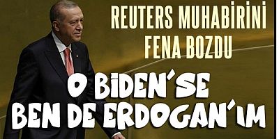 Erdoğan Reuters muhabirine öyle bir cevap verdi ki..