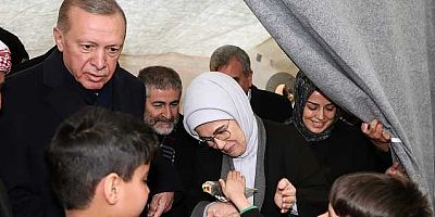 Erdoğan Şanlıurfa'da depremzedelere ziyarette bulundu