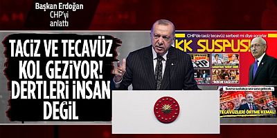 Erdoğan: Tecavüzün kol gezdiği partilerin derdi kadın da değildir