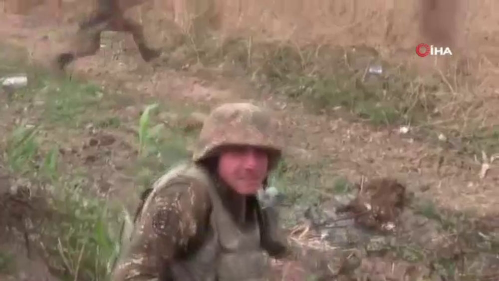 Ermeni cephesindeki panik görüntülendi