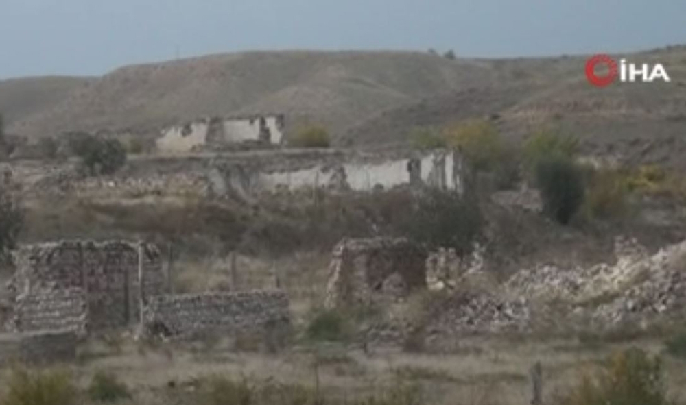 Ermenistan işgalinden kurtarılan Cebrail’deki köyler görüntülendi
