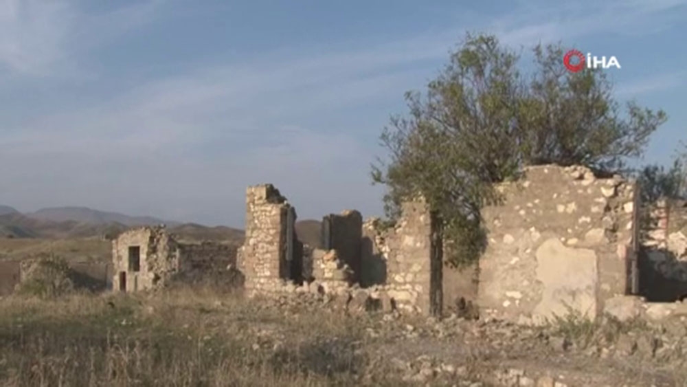 Ermenistan işgalinden kurtarılan Çereken Köyü’nün görüntüleri paylaşıldı
