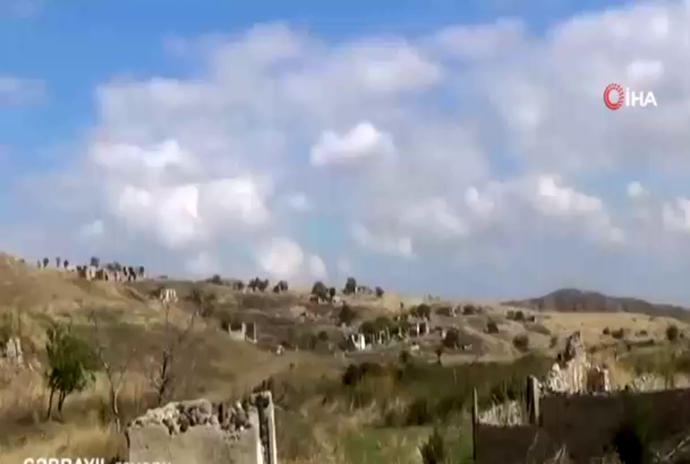 Ermenistan işgalinden kurtarılan Süleymanlı köyü görüntülendi