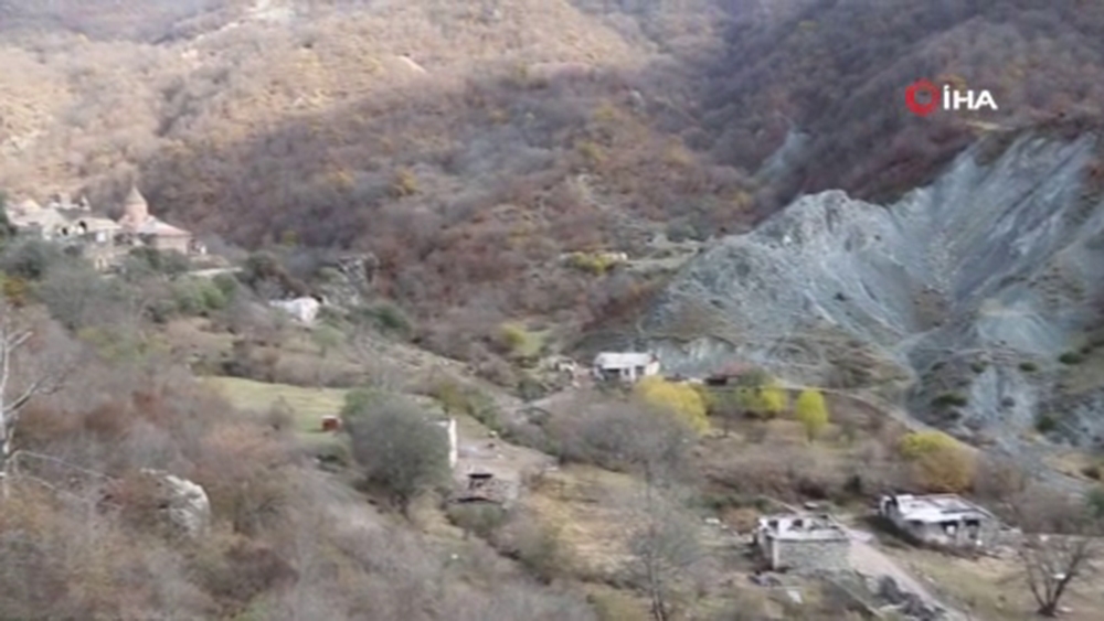 Ermenistan işgalinden kurtarılan Veng köyü görüntülendi