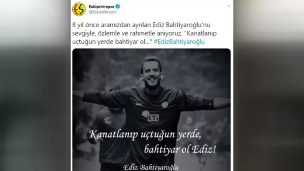 Eskişehirspor’dan Ediz Bahtiyaroğlu paylaşımı