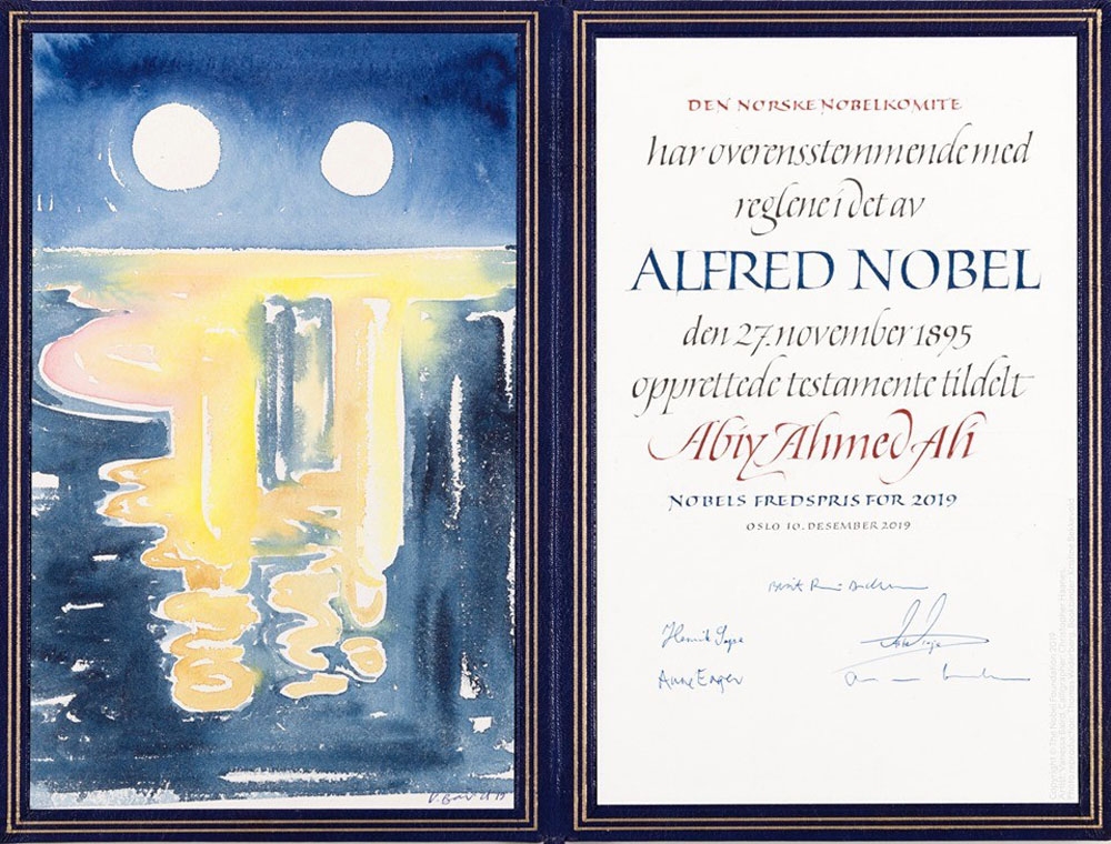 Etiyopya Başbakanı Nobel Barış Ödülünü Aldı